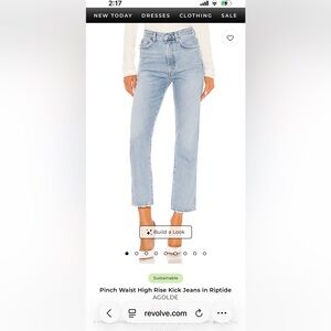 Agolde Pinch Waist High Rise